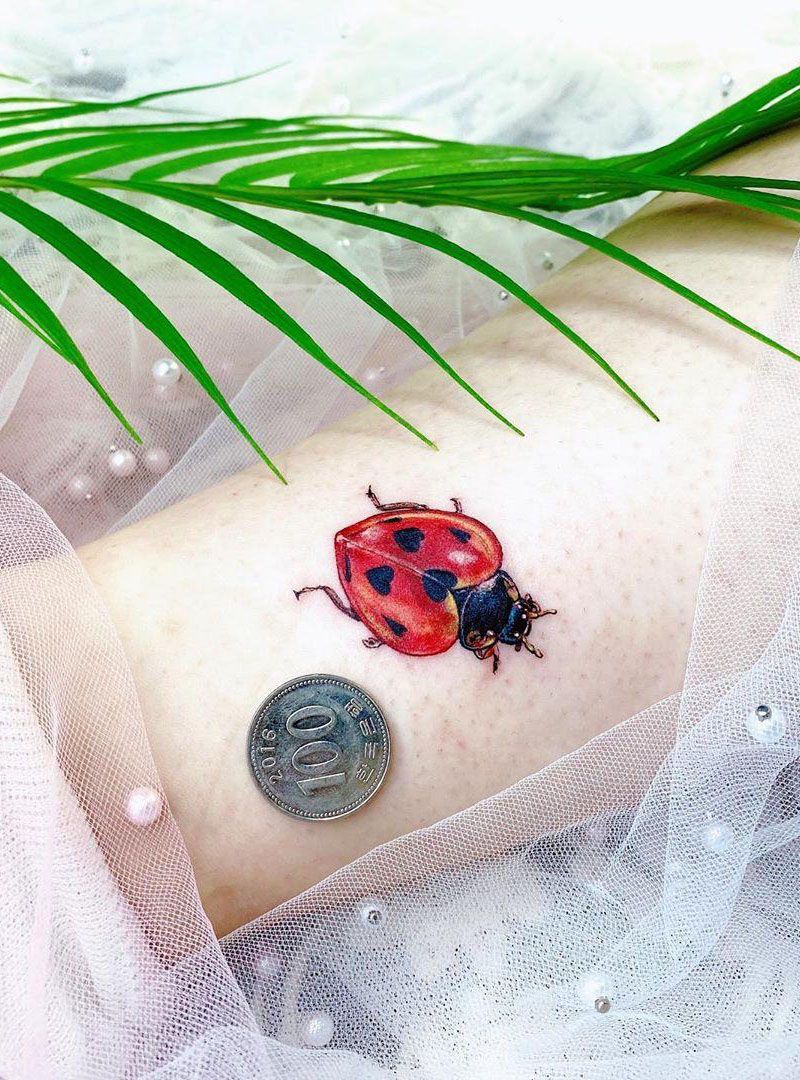 30 Pretty Ladybug Tattoos Give You Inspiration