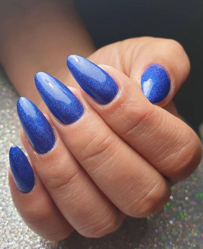 30 Stylish Navy Blue Nails For Inspiration