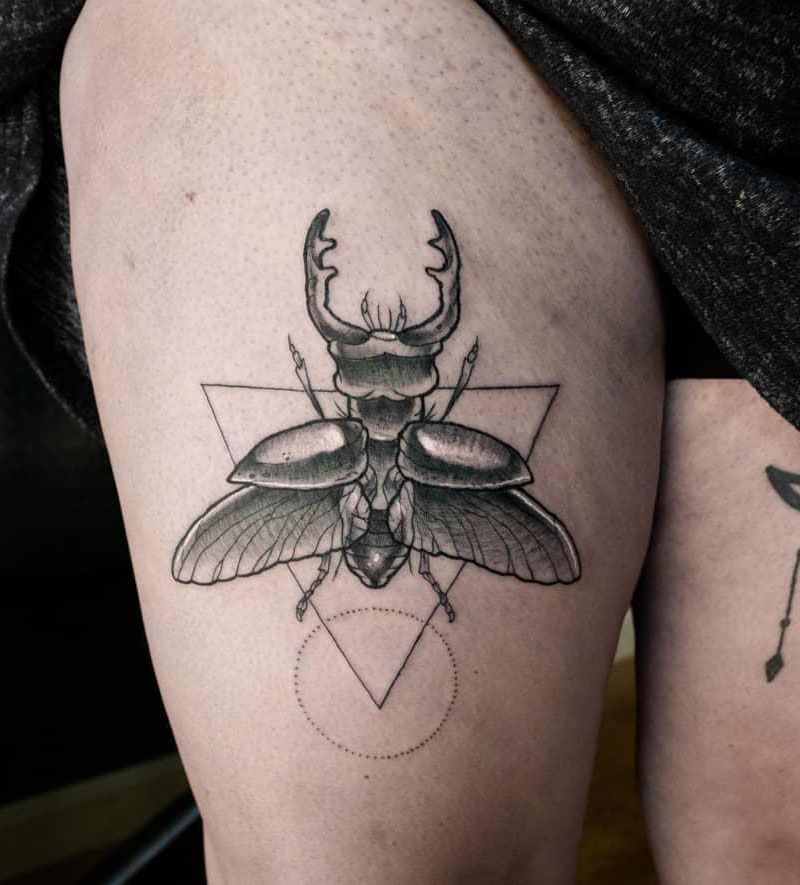 30 Pretty Beetle Tattoos You Must Love