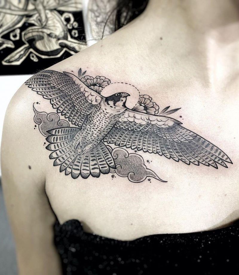 30 Pretty Falcon Tattoos to Inspire You