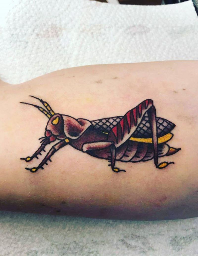 30 Gorgeous Grasshopper Tattoos You Must Love