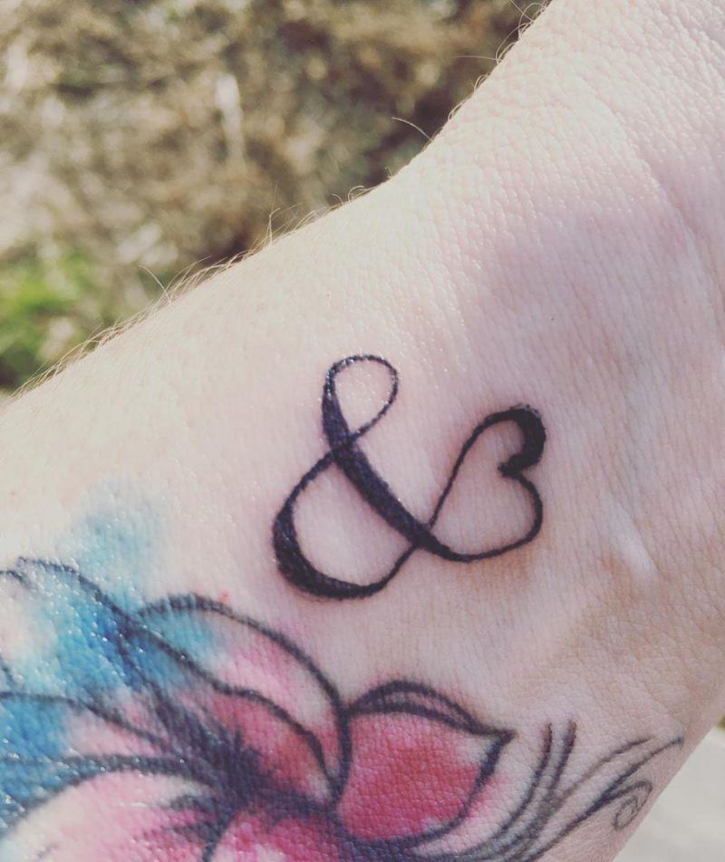 30 Pretty Ampersand Tattoos You Can Copy