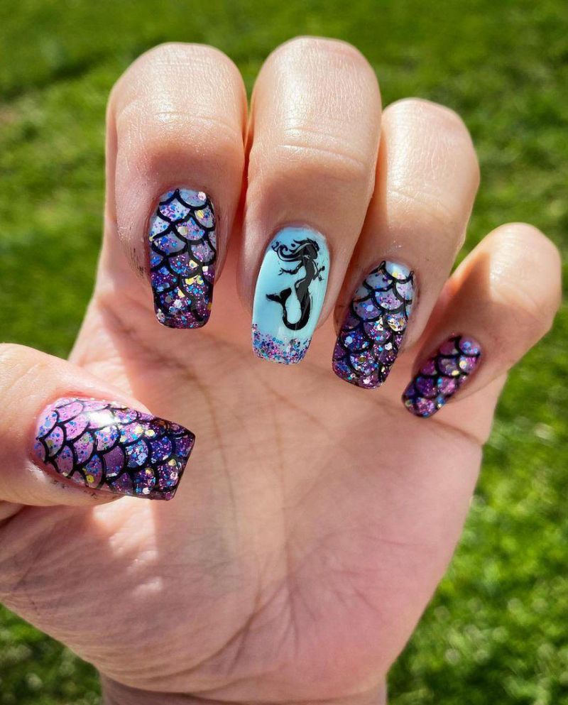 30 Trendy Mermaid Nail Art Designs Just For You