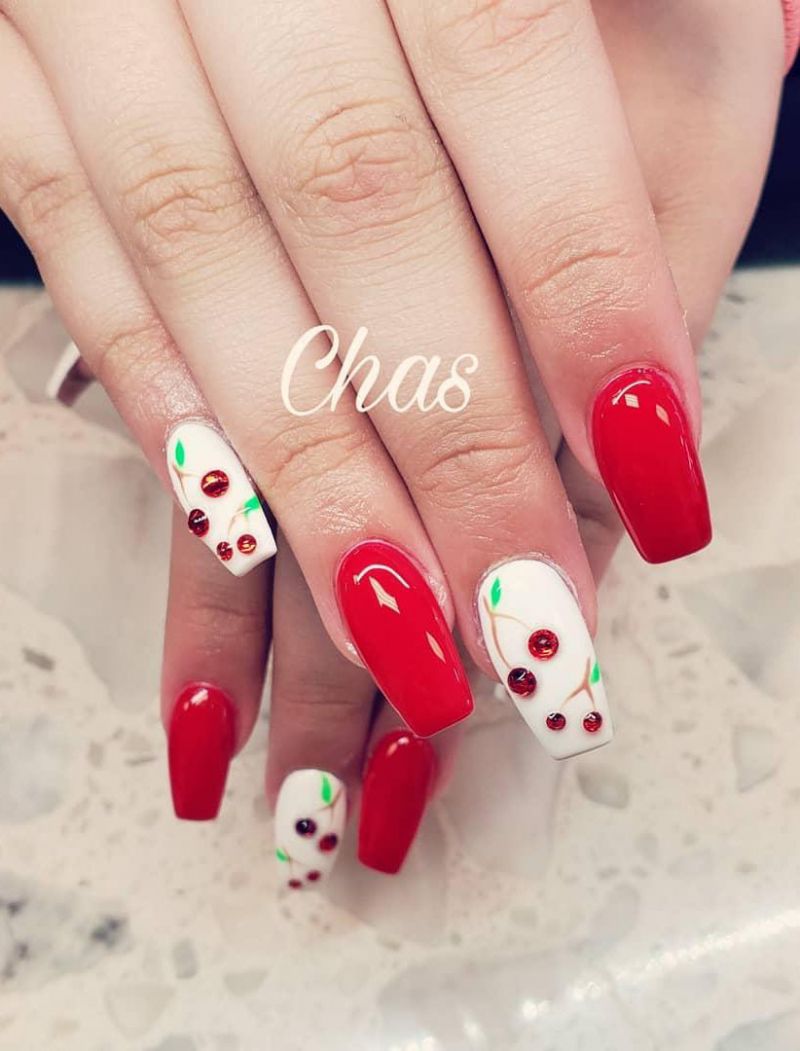 30 Pretty Cherry Nail Art Designs Just For You