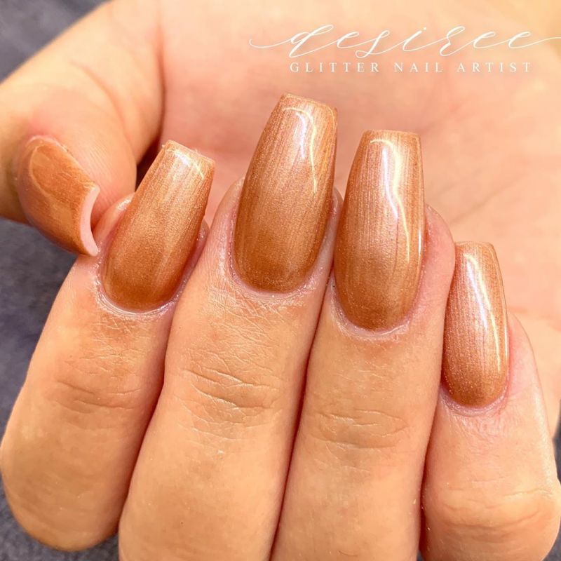 30 Trendy Copper Acrylic Nails You Need to Try