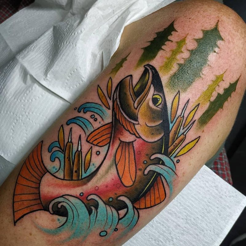 30 Pretty Salmon Tattoos You Can Copy