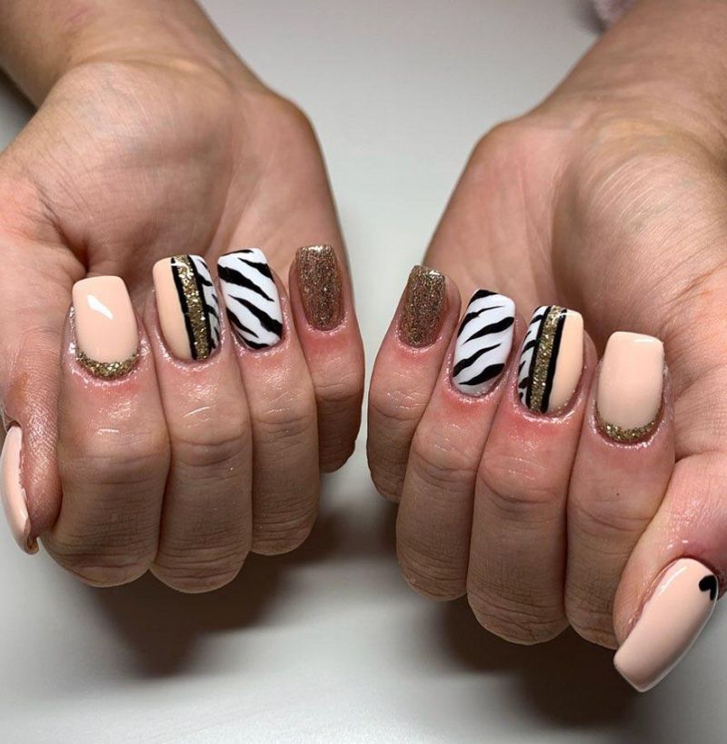 30 Zebra Print Nail Art Designs You Must Love