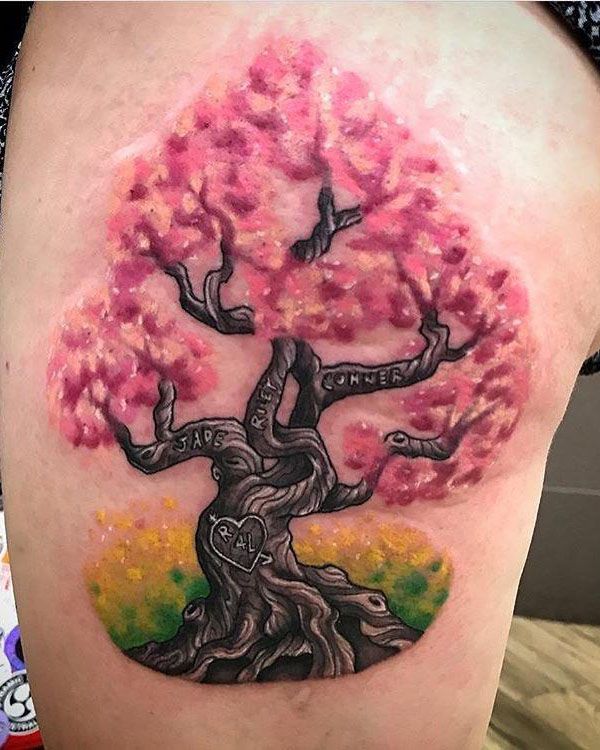 30 Great Family Tree Tattoos You Must Love