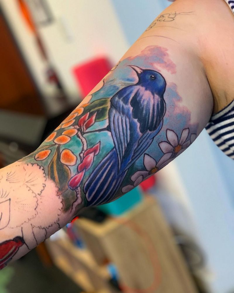 30 Elegant Tui Tattoos For Your Next Ink