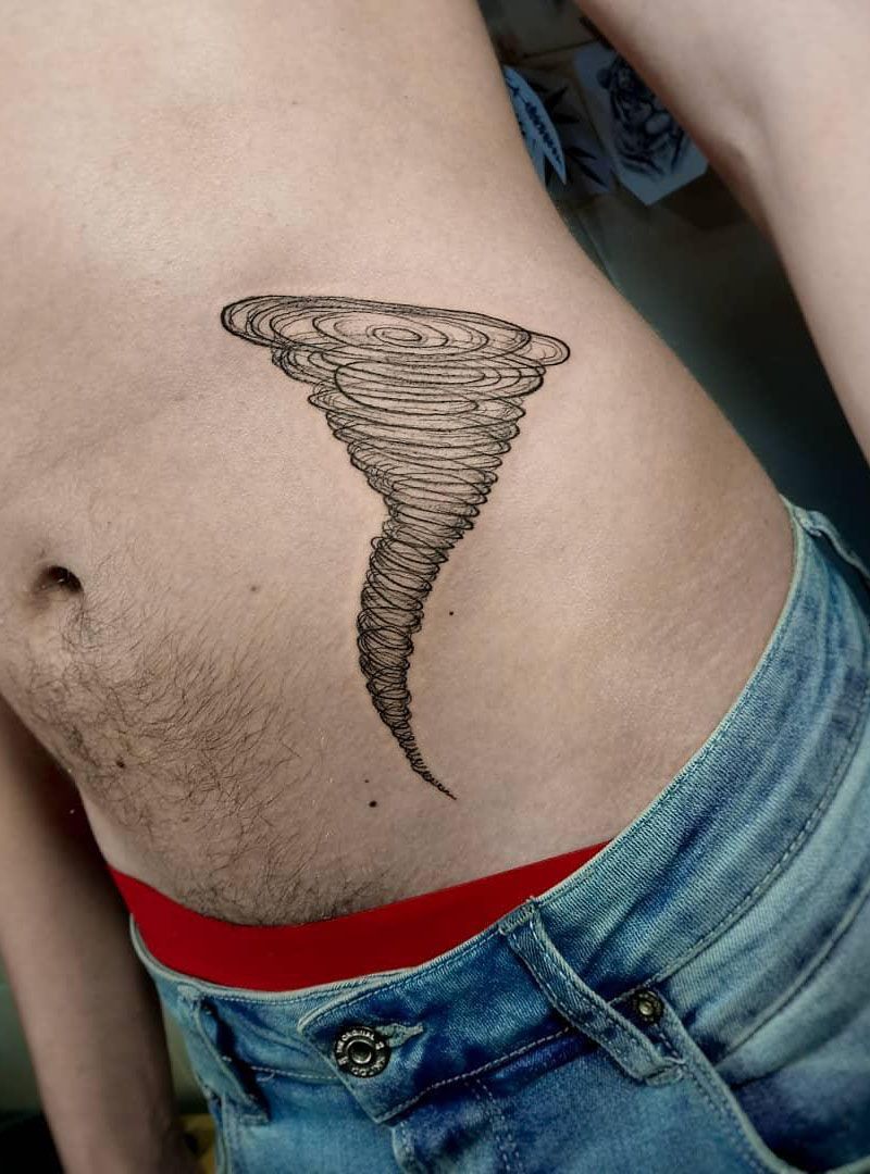 30 Unique Tornado Tattoos You Need to Copy