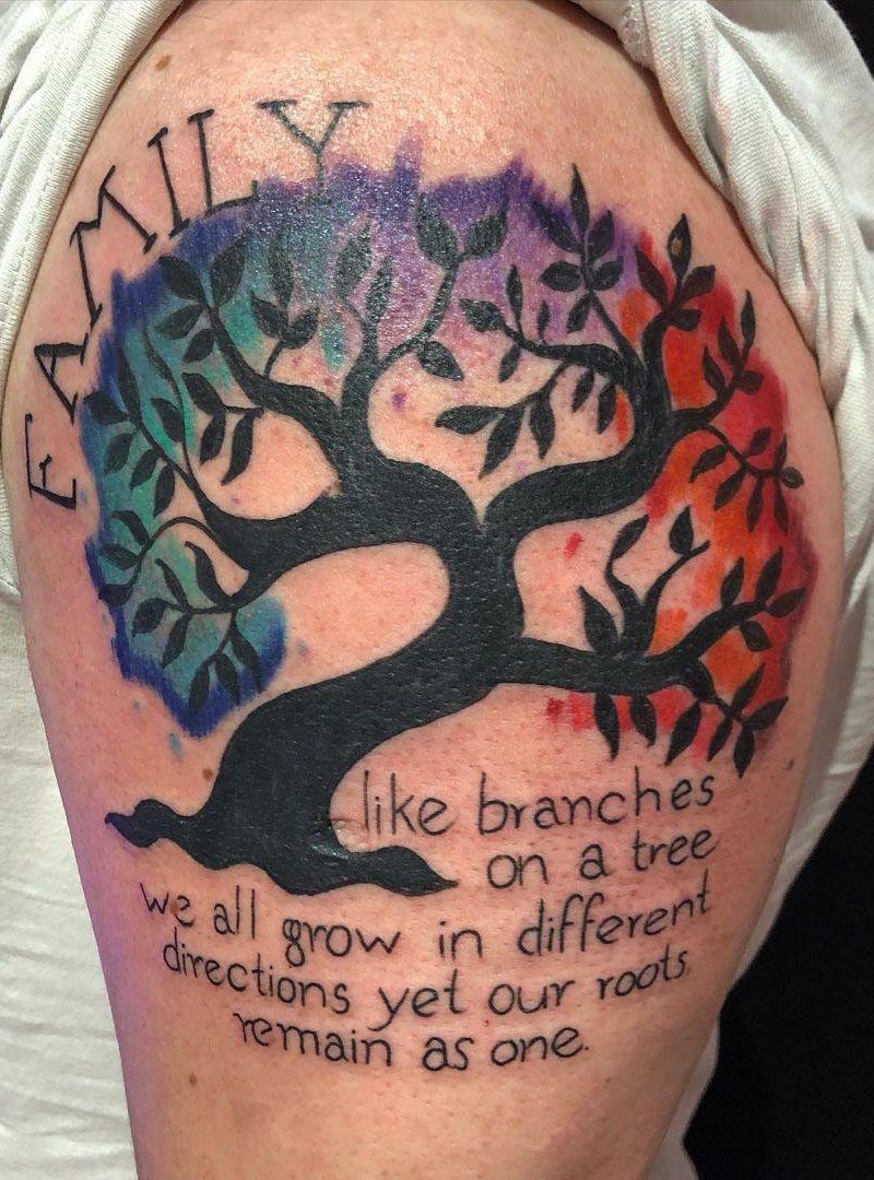 30 Great Family Tree Tattoos You Must Love