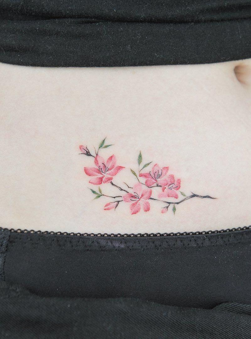 30 Elegant Peach Blossom Tattoos You Need to Copy