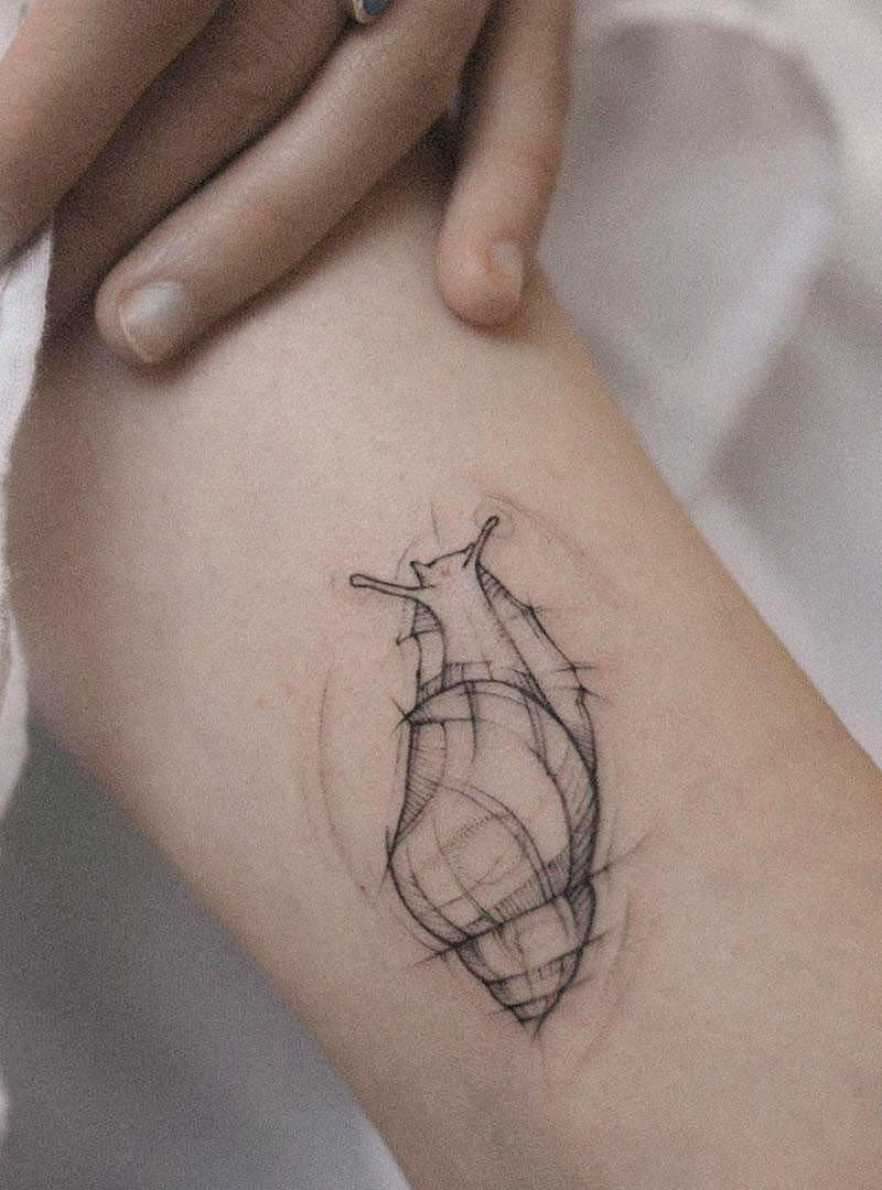 30 Cute Snail Tattoos For Your Next Ink