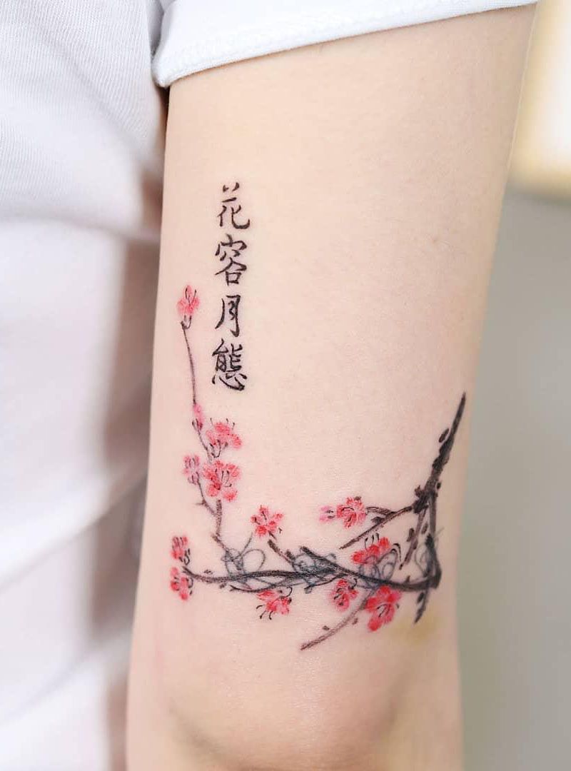 30 Gorgeous Plum Blossom Tattoos Give You Inspiration