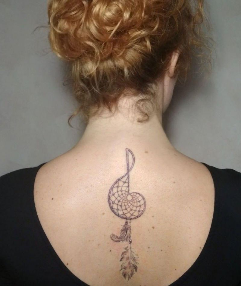 30 Pretty Treble Clef Tattoos You Will Like to Try