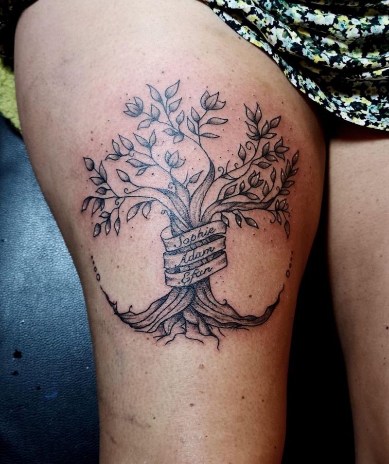 30 Great Family Tree Tattoos You Must Love