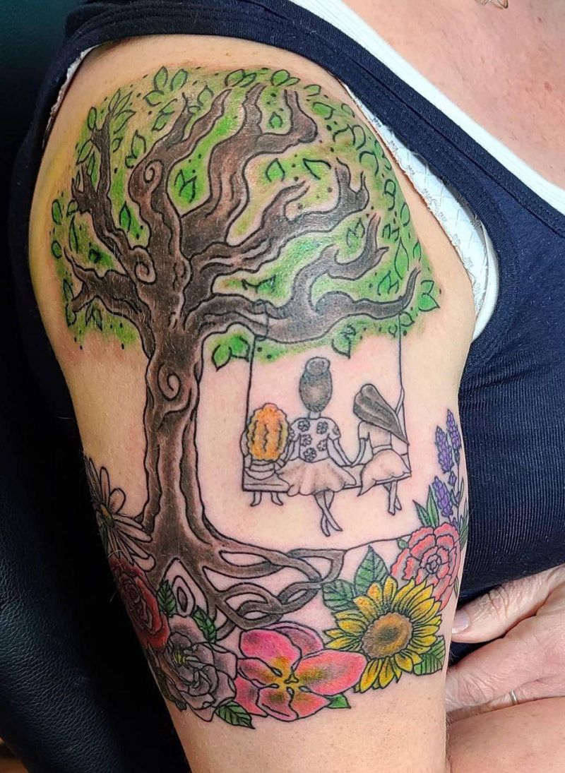 30 Great Watercolor Tree Tattoos You Must Love