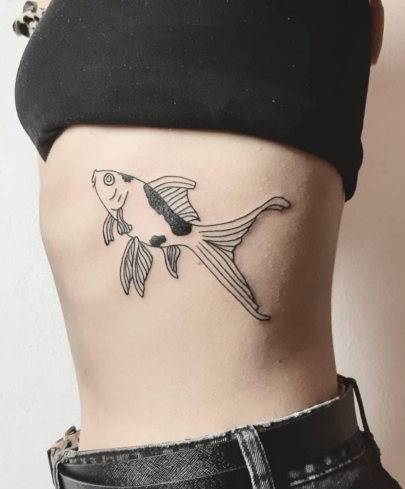 30 Elegant Goldfish Tattoos You Must Love