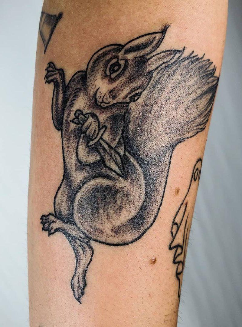 30 Unique Squirrel Tattoos You Can Copy