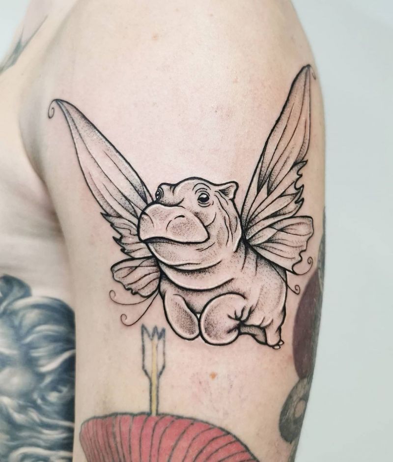 30 Gorgeous Hippo Tattoos You Must Love
