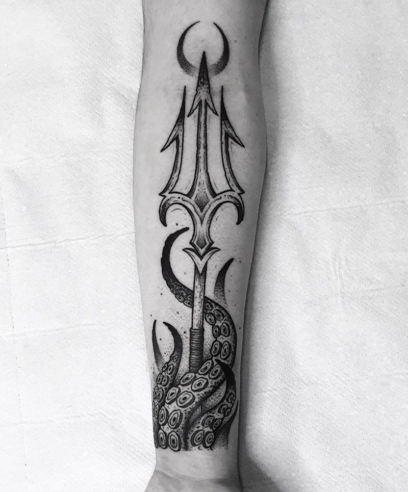 30 Unique Trident Tattoos For Your Next Ink