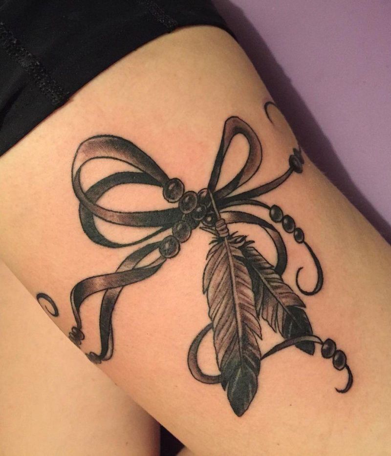 30 Beautiful Ribbon Tattoos You Must Love