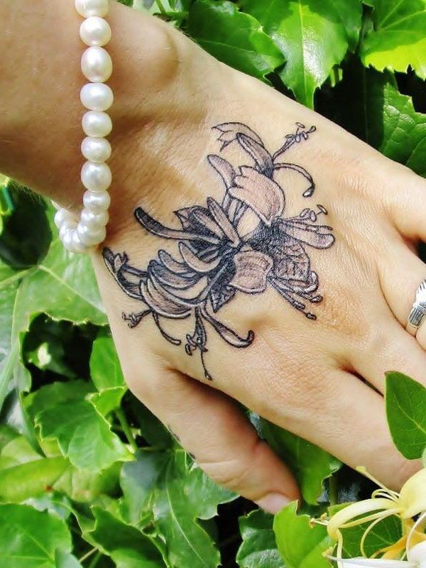 30 Gorgeous Honeysuckle Tattoos You Must Try