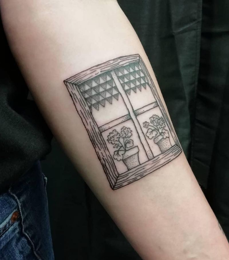 30 Unique Window Tattoos You Must Love