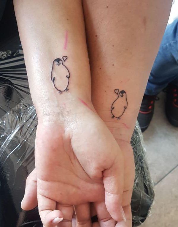 penguin love tattoos