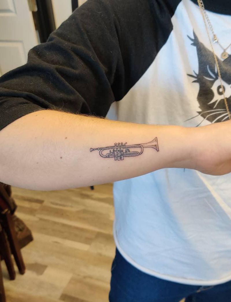 30 Unique Trumpet Tattoos You Can Copy