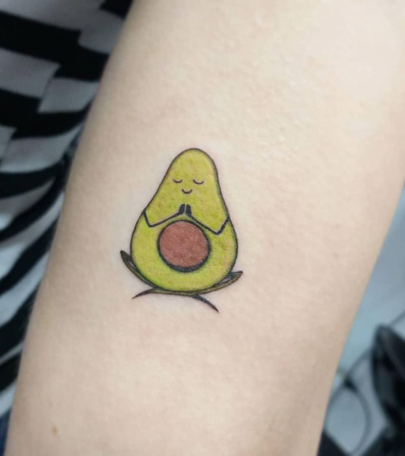 30 Elegant Avocado Tattoos for Your Next Ink