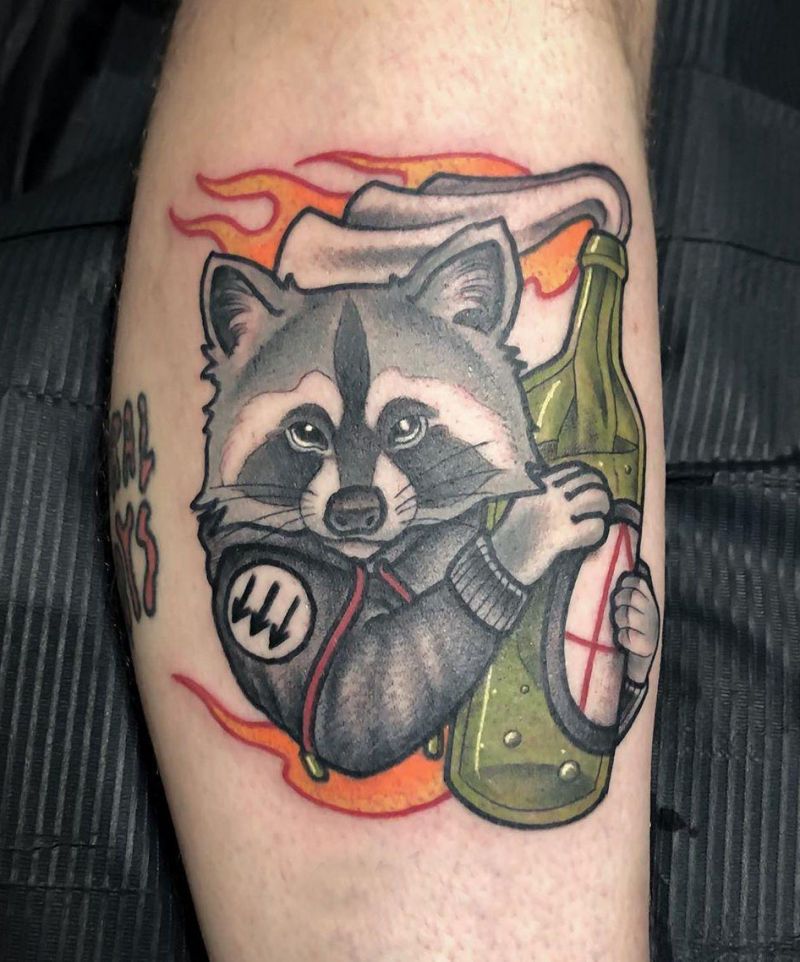 30 Adorable Raccoon Tattoos You Must Try