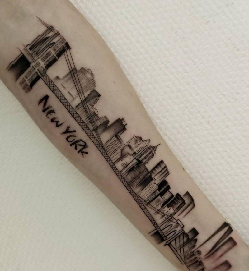 30 Unique Skyline Tattoos for Your Next Ink