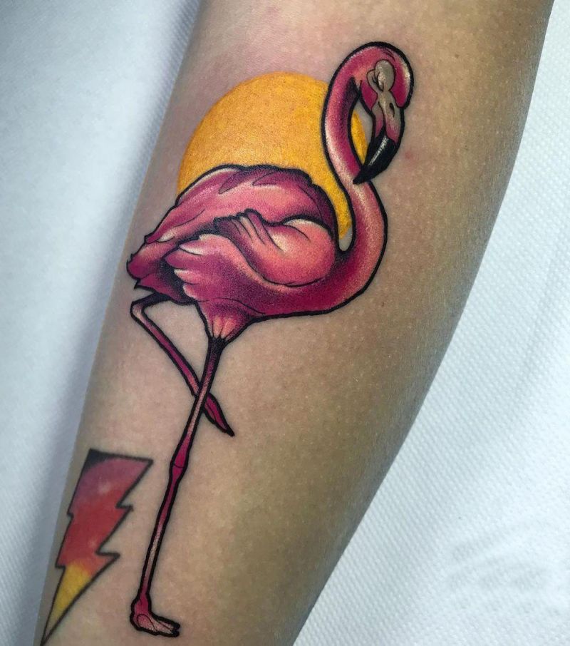 30 Beautiful Flamingo Tattoos For Your Next Ink