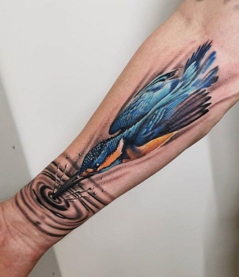 30 Great Kingfisher Tattoos Make You Attractive