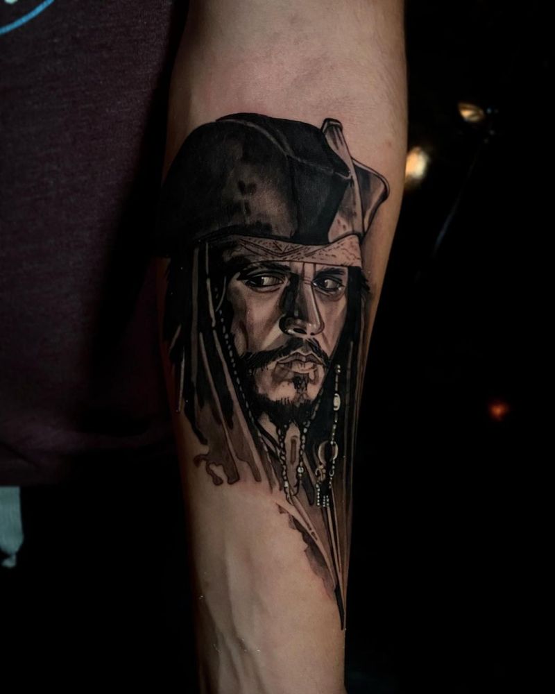 30 Unique Jack Sparrow Tattoos You Can Copy