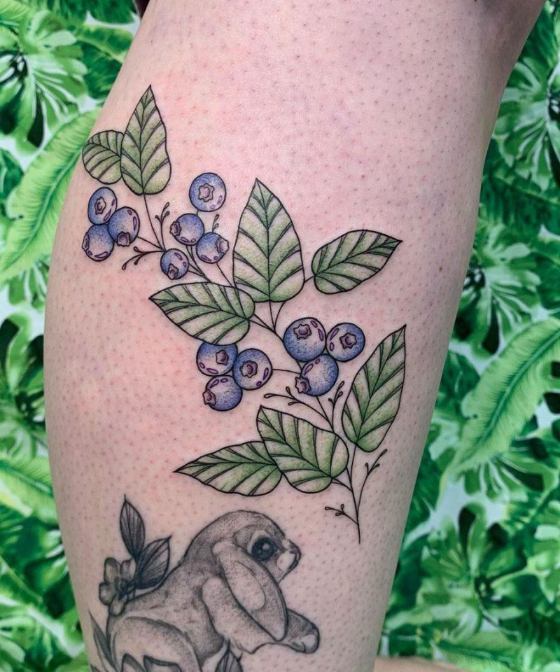 30 Elegant Blueberry Tattoos You Will Love