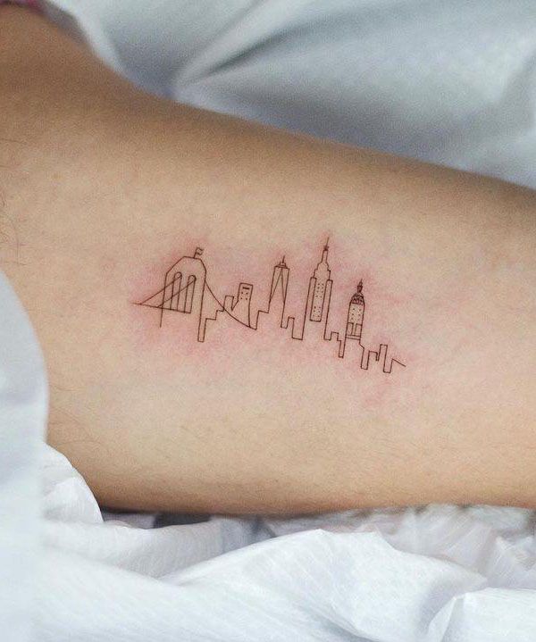 30 Unique Skyline Tattoos for Your Next Ink