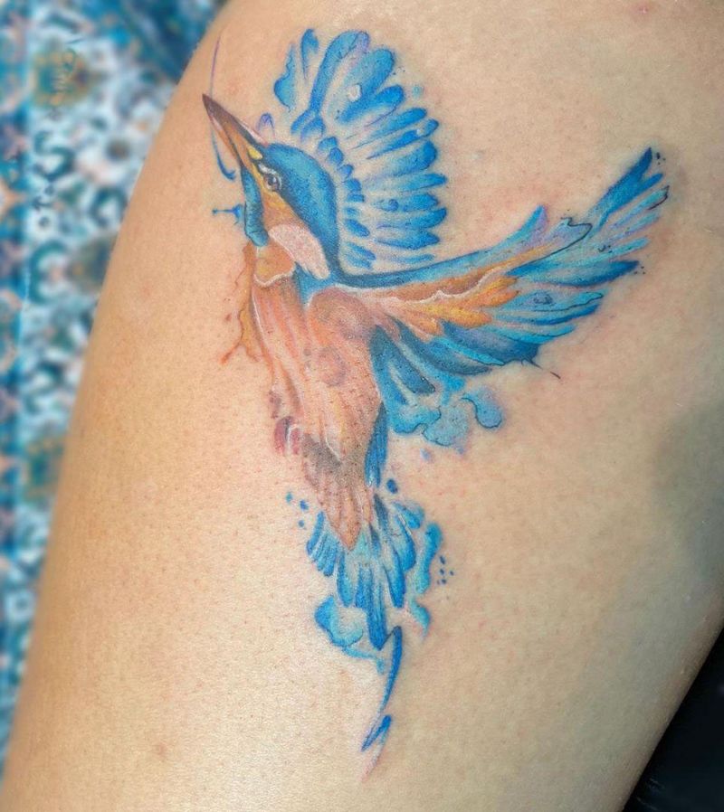 30 Great Kingfisher Tattoos Make You Attractive