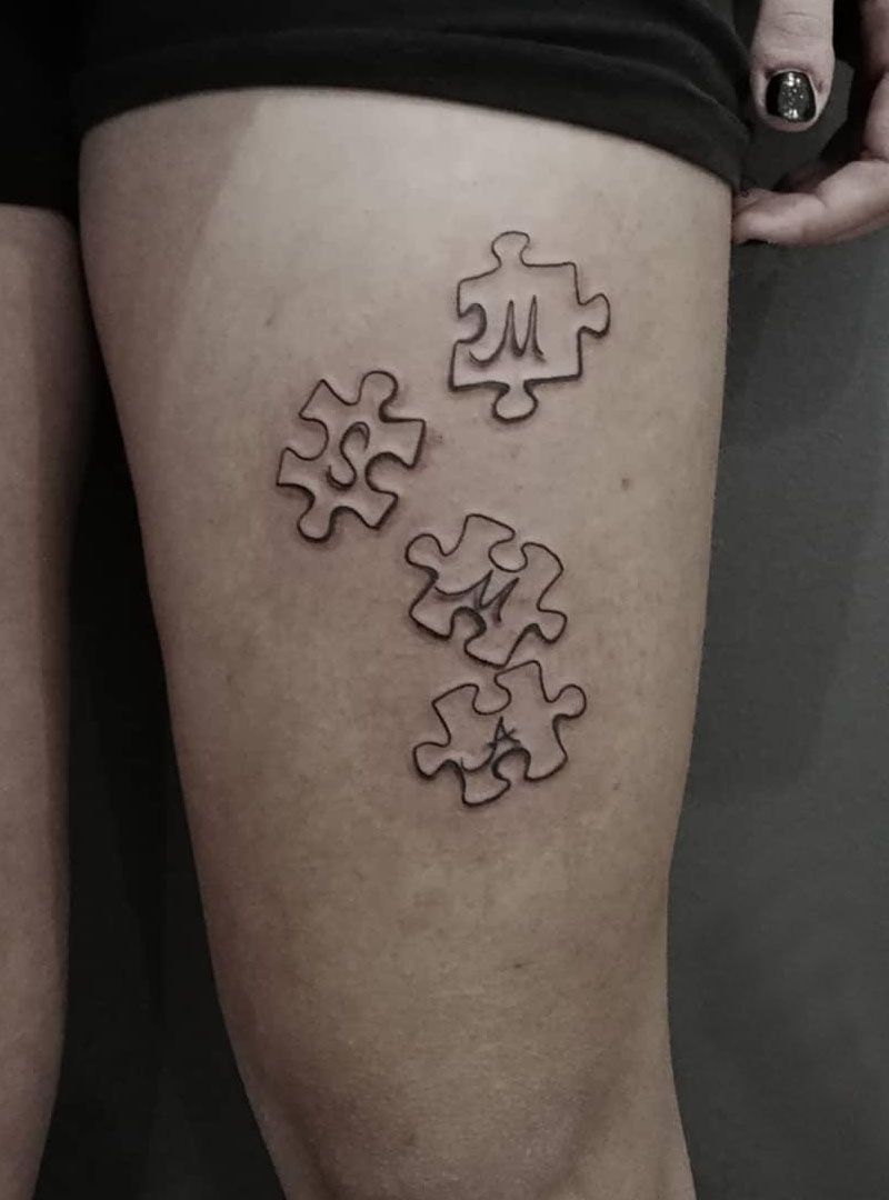 30 Unique Puzzle Tattoos to Inspire You