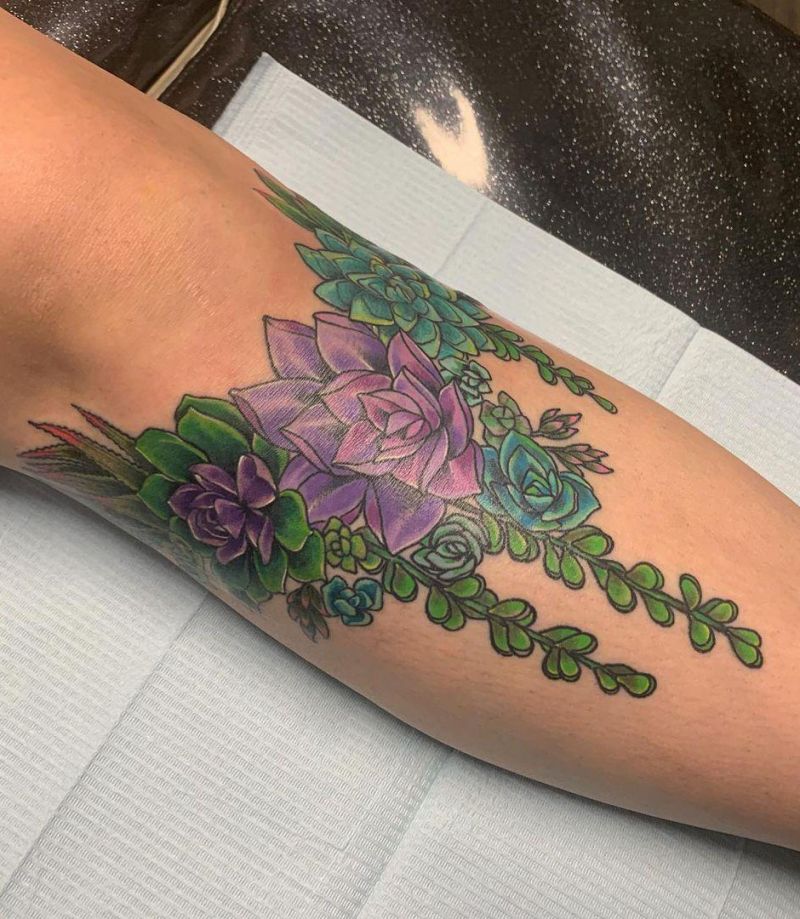 30 Beautiful Succulent Tattoos You Must Love