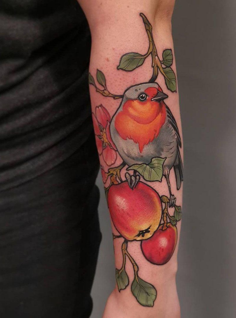 30 Beautiful Apple Tattoos You Can Copy