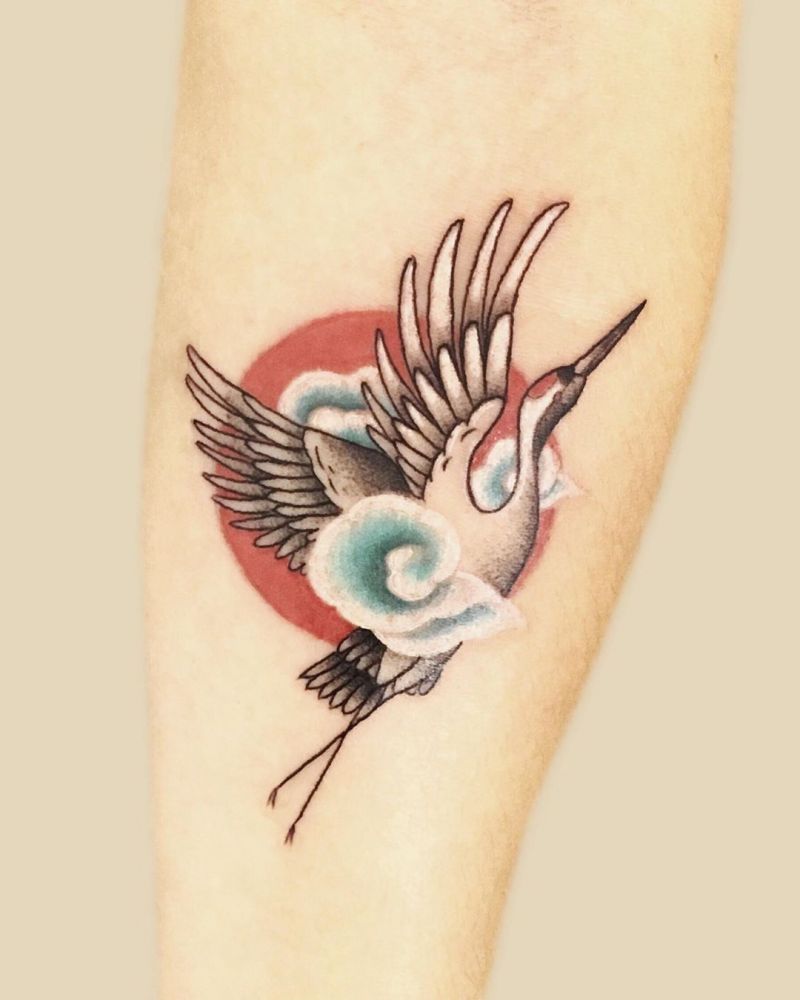 30 Elegant Heron Tattoos You Can Copy