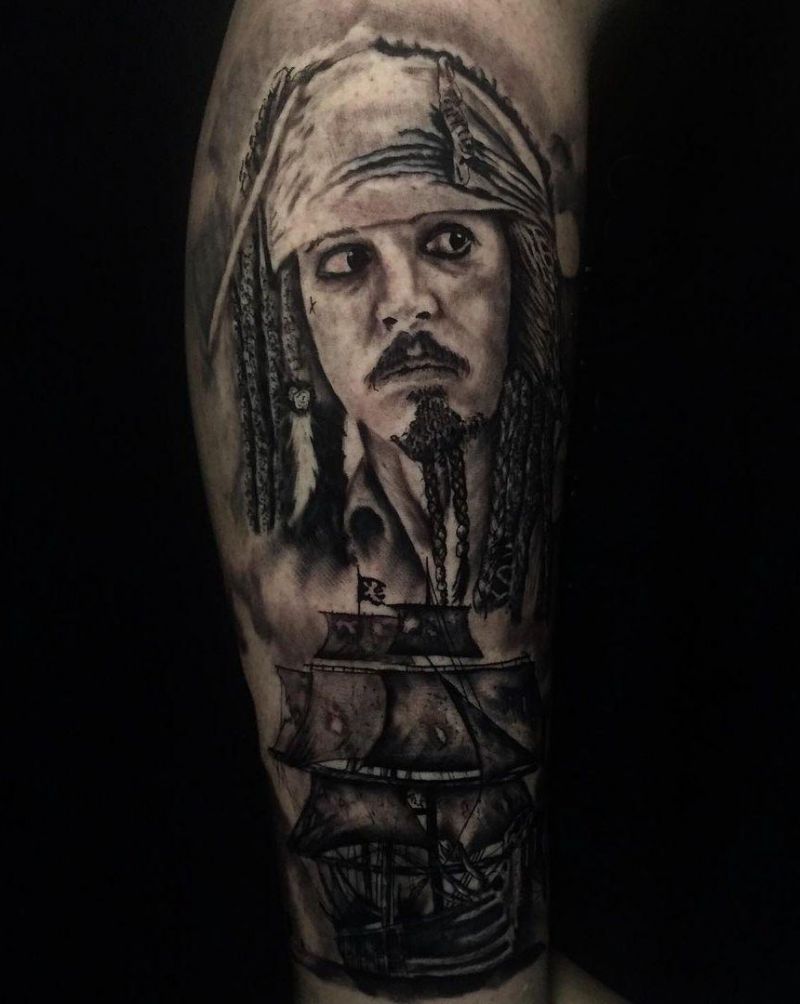 30 Unique Jack Sparrow Tattoos You Can Copy