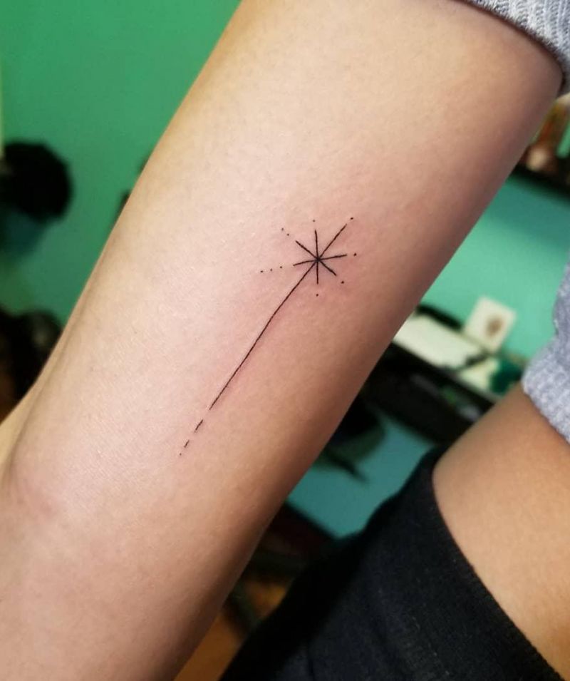 30 Unique Shooting Star Tattoos You Will Love