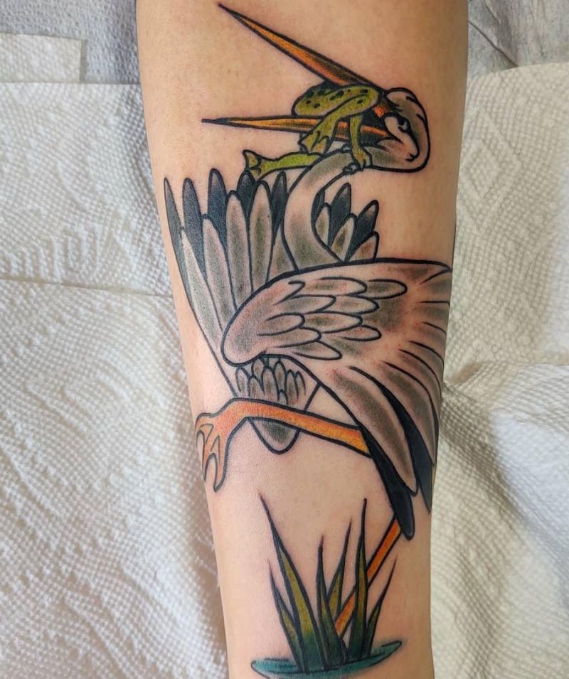 30 Gorgeous Stork Tattoos Make You Attractive