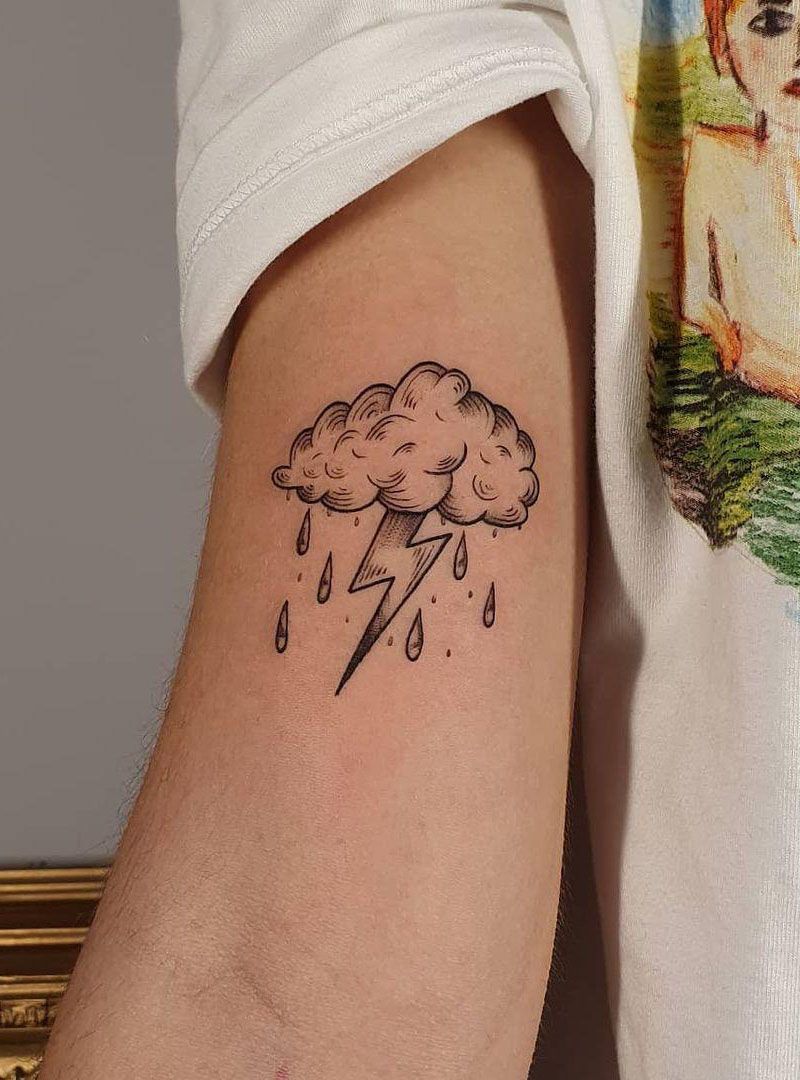 30 Elegant Cloud Tattoos You Must Try