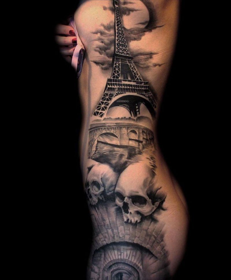 30 Elegant Eiffel Tower Tattoos to Inspire You