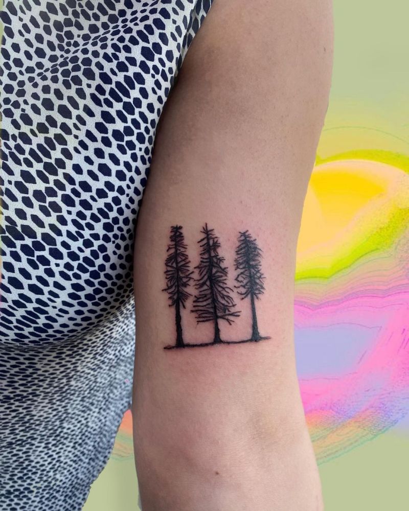 30 Beautiful Pine Tattoos You Should Try