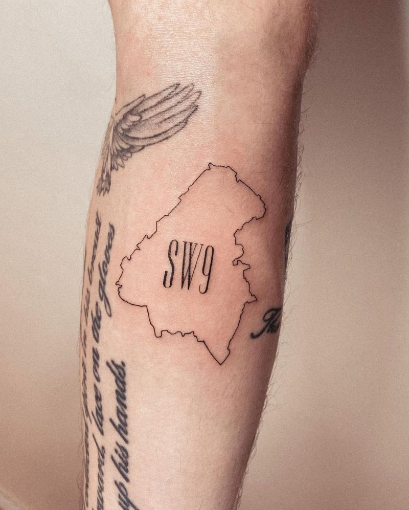 30 Beautiful Map Tattoos You Can Copy
